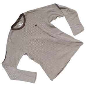 LEVI STRAUSS Brown Long Sleeve Round Neck Shirt